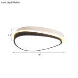 Waterdrop Acrylic Flush Ceiling Light - Minimalist Led 16’/19.5’/23.5’ Wide Warm/White