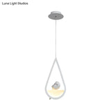 Waterdrop Acrylic Hanging Lamp: 1/2/3 Lights | Black/White Warm/White Light Dining Room Pendant
