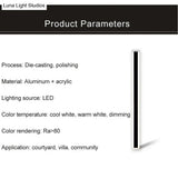 Waterproof Outdoor Lighting Tall Led Wall Lamp Ip65 Aluminum Dimmable Light Garden Porch Sconce
