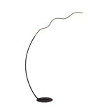 Wave-Shaped Led Metal Standing Lamp With Warm/White Light - Contemporary Floor Lighting