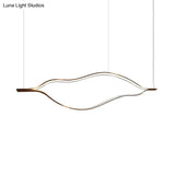 Waving Chandelier Pendant Light For Modern Living Room Décor