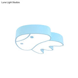 Whimsical Jellyfish Flush Ceiling Light For Kids’ Bedchamber - Led Acrylic Mount Lighting In