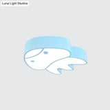 Whimsical Jellyfish Flush Ceiling Light For Kids’ Bedchamber - Led Acrylic Mount Lighting In