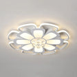 White Acrylic Blossom Led Ceiling Light - Crystal Ball Kids Lamp For Nursing Room / 20.5’ Warm