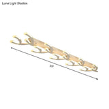 White Acrylic Led Coral Flush Mount Lamp - Minimalist 4/5 - Head Ceiling Lighting For Living Room