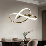 White Acrylic Led Cycle Chandelier Pendant For Dining Room - Decorative Ceiling Light