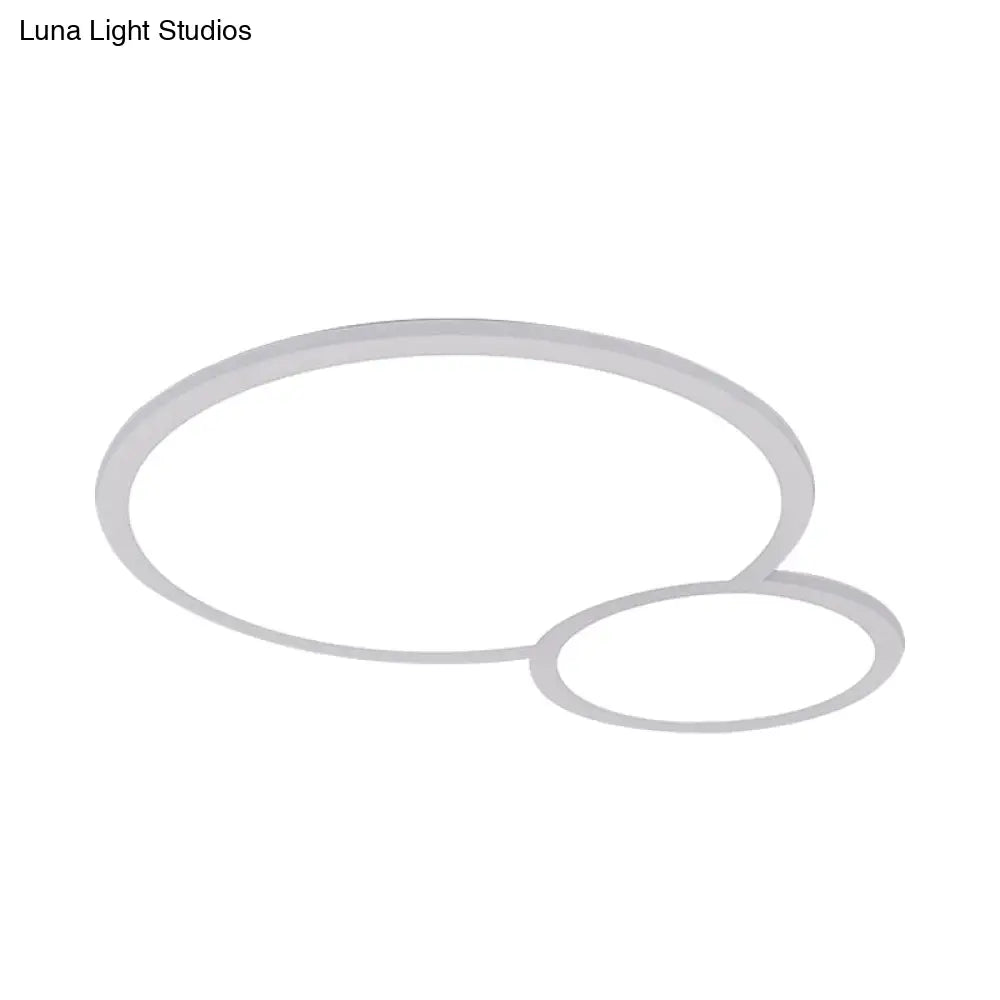 White Acrylic Led Snowman Ceiling Lamp For Retail Stores