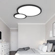 White Acrylic Led Snowman Ceiling Lamp For Retail Stores Black / Warm