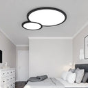 White Acrylic Led Snowman Ceiling Lamp For Retail Stores Black / Warm