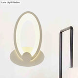 White Egg-Shaped Led Wall Sconce For Bedside Simple Acrylic Style