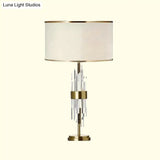 White Fabric Reading Lamp: Modernist Straight Sided Shade Task Lighting 1 Head
