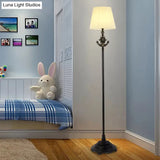 White Floor Lamp With Simple Style And Plug-In Cord For Living Room