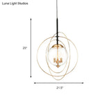 White Glass Chandelier - Traditional 3 Light Pendant For Dining Room With Ring Design