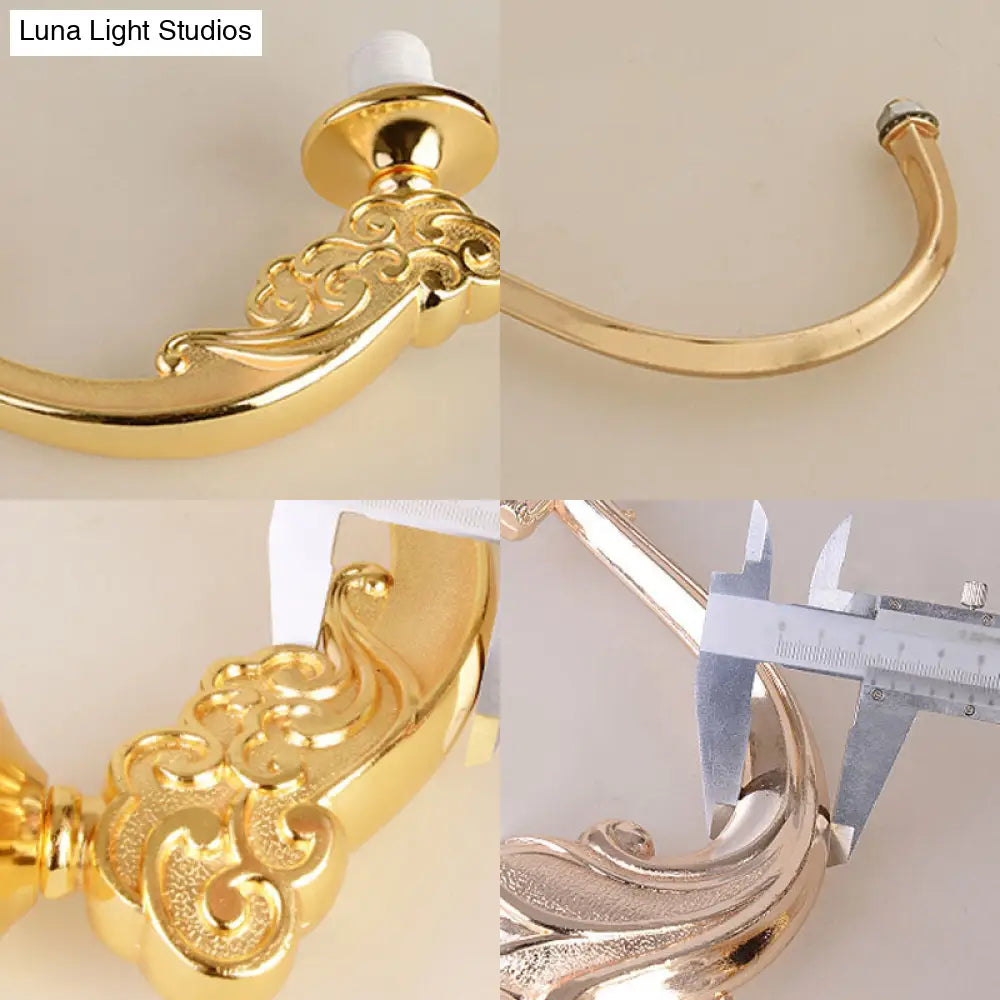 White Glass Modern Blossom Pendulum Light – Gold Living Room Pendant Chandelier