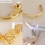 White Glass Modern Blossom Pendulum Light – Gold Living Room Pendant Chandelier