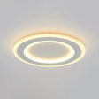 White Halo Flush Mount Led Ceiling Light With Frosted Acrylic Warm/White / Warm