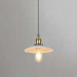 White Industrial Metal Scalloped Umbrella Pendant Light - Single Ceiling Hanging / 10’