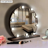 White Led Vanity Strip: Sphere Design For Dressing Room Minimalism And Enhanced Makeup Lighting