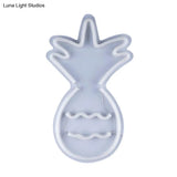 White Led Wall Night Lighting - Contemporary Plastic Pineapple Design For Nightstands