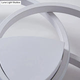 White Light Circular Flush Mount Led Ceiling Fixture (14’/19’/21.5’) For Hallways And Corridors