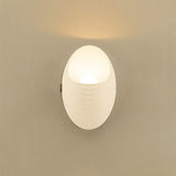 White Nordic Style Led Wall Sconce - Shaded Acrylic Corridor Light Fixture / I