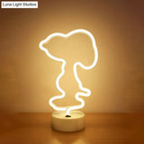 White Plastic Animal Night Light For Kids Bedroom - Battery Led Nightstand Lighting Solution