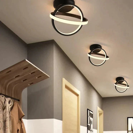 White/Black Color Ceiling Light Modern Led Corridor Lamp For Living Room Round Square Lighting Home