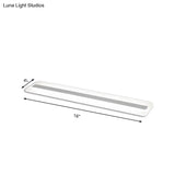 Wide Linear Led Modern Ceiling Light Fixture - 16’/23’/31.5’ Flushmount Reception Acrylic Warm/White