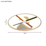 Windmill Led Ceiling Light For Modern Children’s Bedroom 16.5’/20.5’ Wide