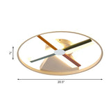 Windmill Led Ceiling Light For Modern Childrens Bedroom 16.5/20.5 Wide