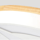 Wood Led Star Flush Mount Ceiling Light With Acrylic Shade For Boys Bedroom Modern Style