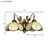 Yellow Glass Sconce Light Fixture With Petal Design - Perfect For Bedroom Lighting