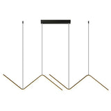 Z-Shaped Metal Led Suspension Light Fixture For Restaurants - Simplicity At Its Best!